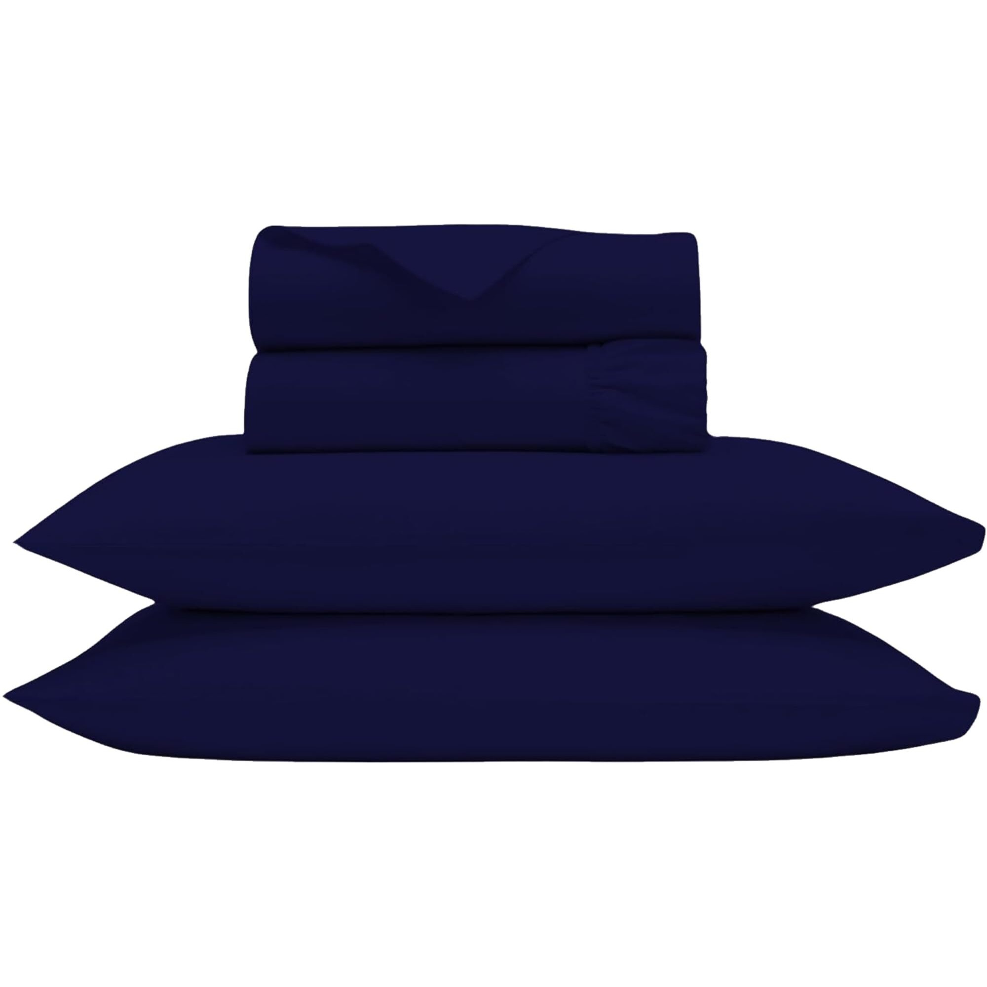 Egyptian Cotton Sheets For King Size Bed  Certified 1000 Thread Count King Sheet Set  Luxury Cotton King Bed Sheets  King Sheets Deep Pocket - Soft & Ultra Smooth Sheets King Size - Navy Blue