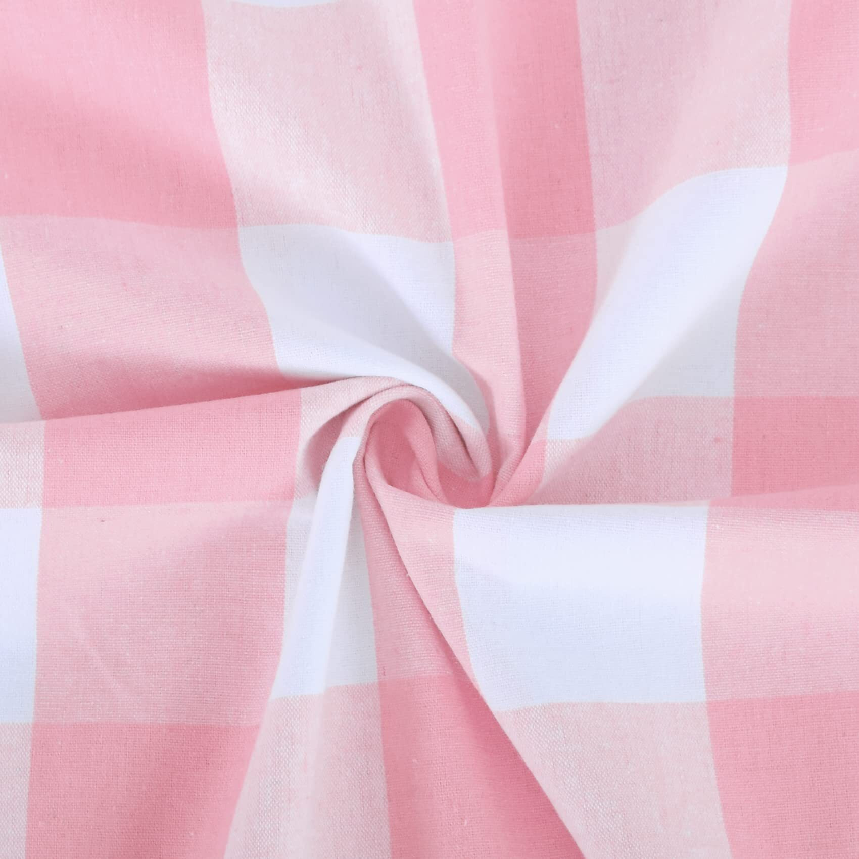 Natus Weaver Buffalo Check Curtains 45 Inches Long Cotton Basement Pink And White Gingham Plaid Kitchen Window Curtain Panels Living Room Checker Drapes Bedroom Rod Pocket Window Treatment 2 Panels
