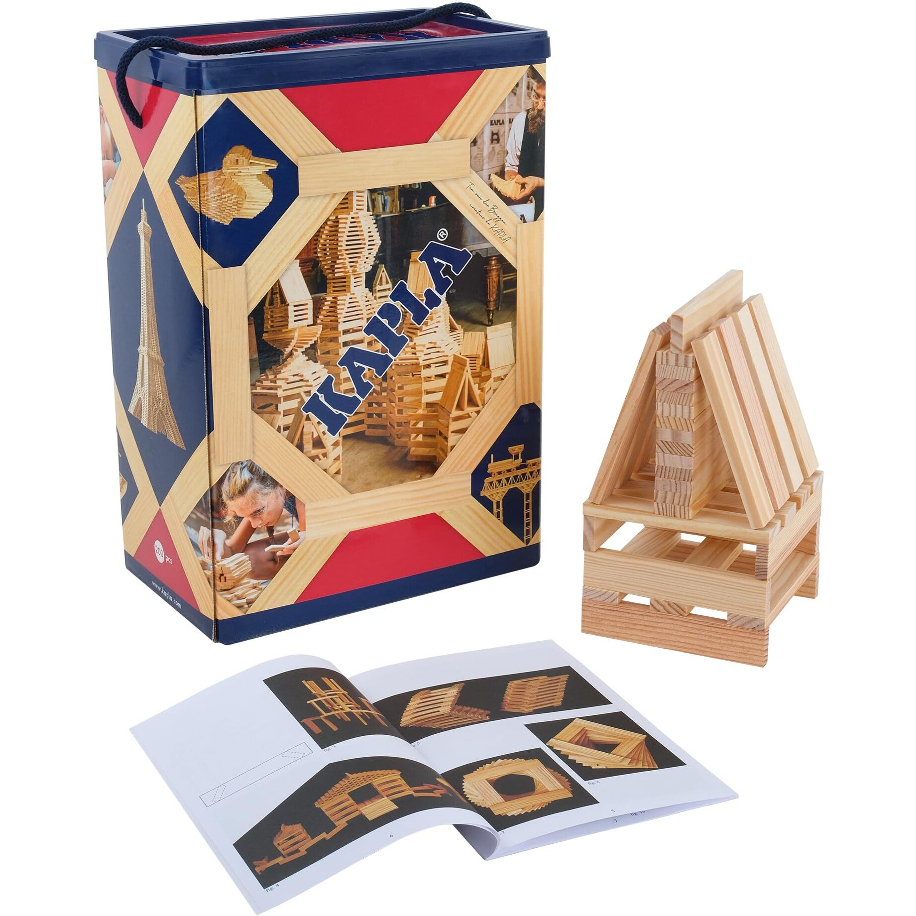 Kapla Wooden Construction Kit 200 Bricks