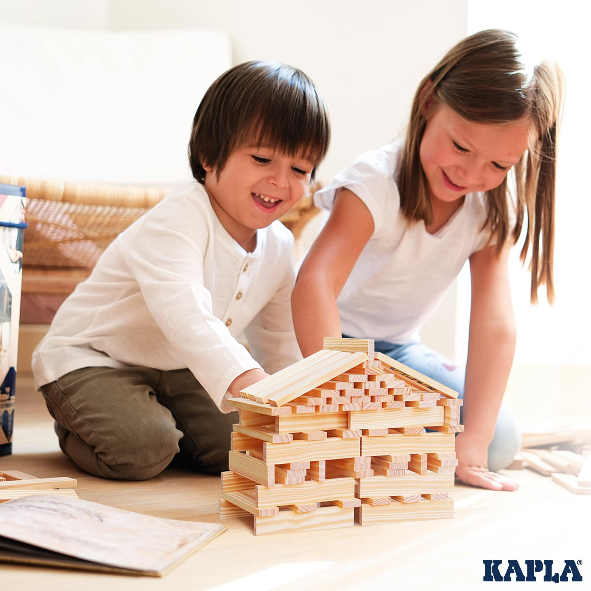 Kapla Wooden Construction Kit 200 Bricks