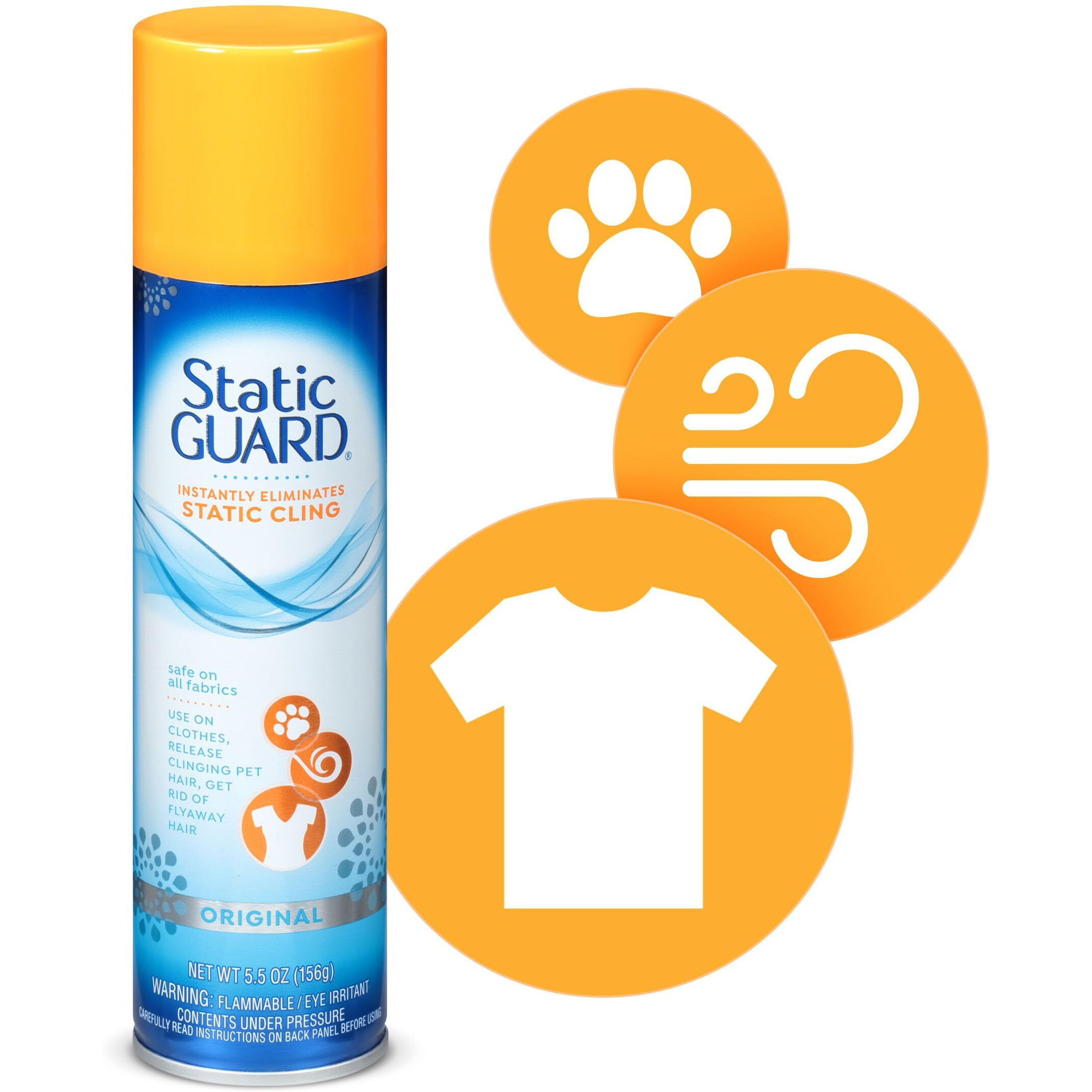 Static Guard Fabric Spray  5.5 Ounce Can