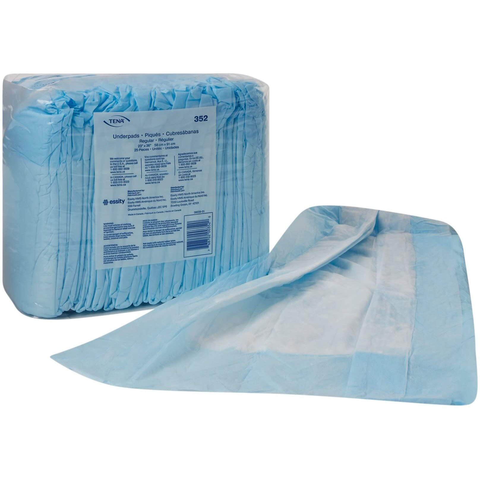 Sca Tena Underpad  Regular  23"" X 36""  25/Pk