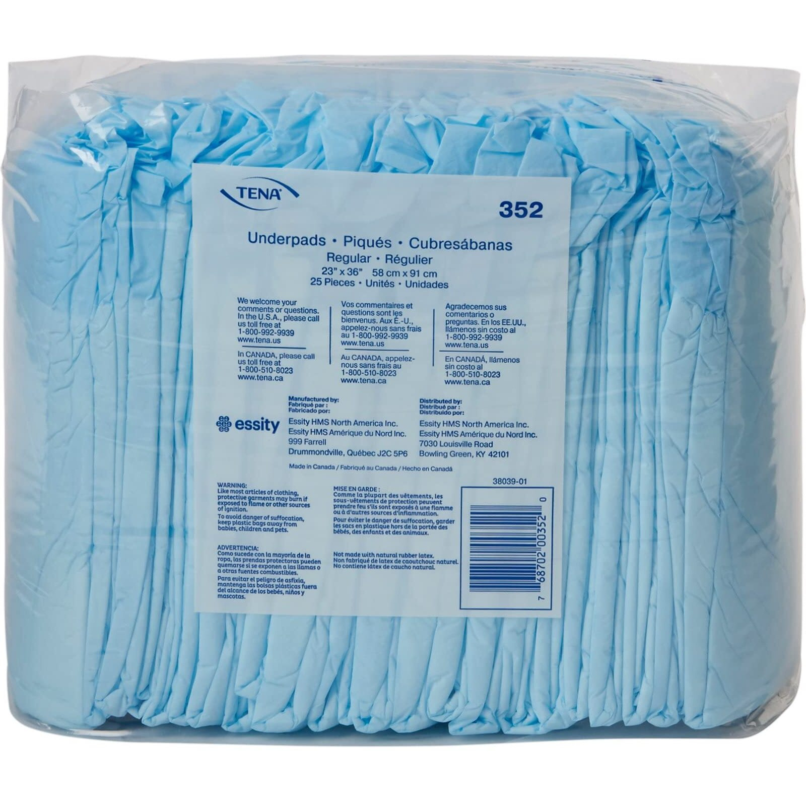 Sca Tena Underpad  Regular  23"" X 36""  25/Pk
