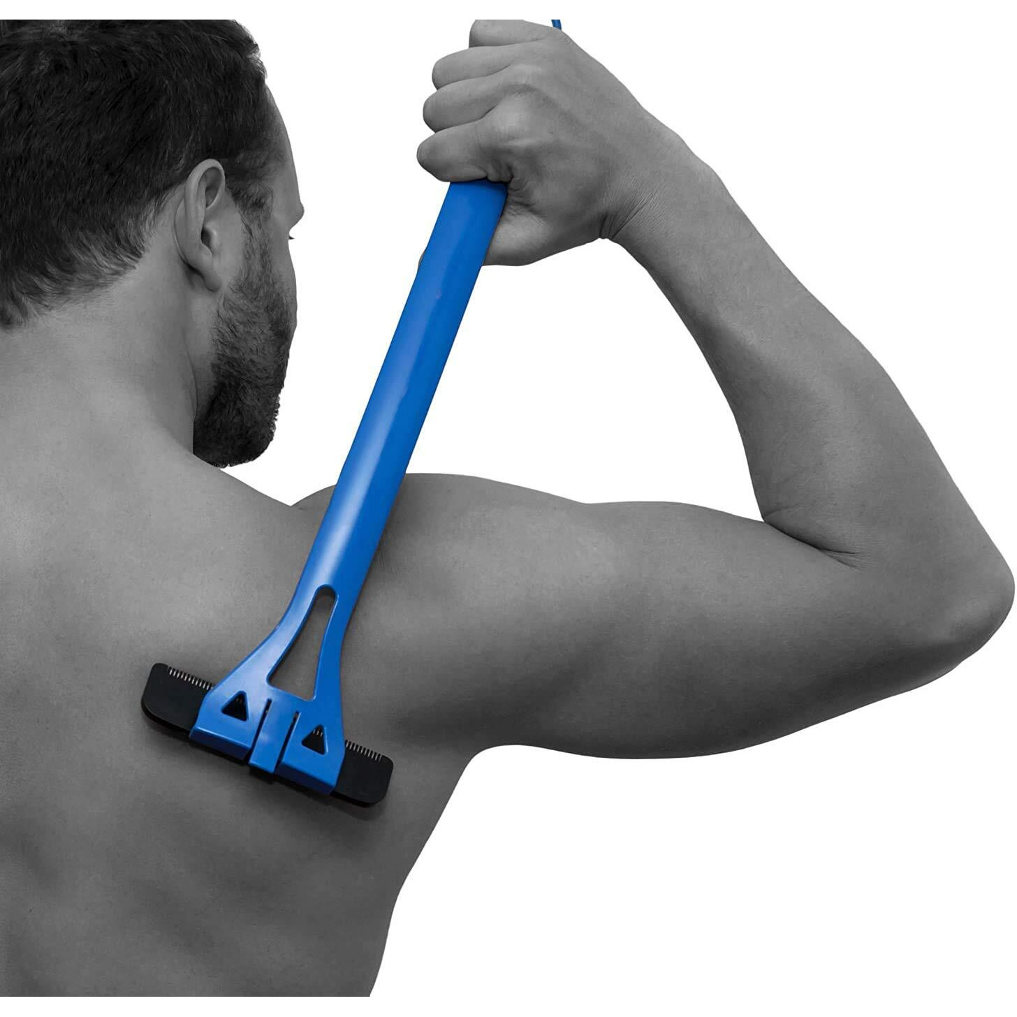 Bakblade 1.0 Back Hair And Body Shaver Refill Replacement Cartridges Bundle. 4 Inch Extra-Wide Wet Or Dry Disposable Razor Blades (3 Razors Included)