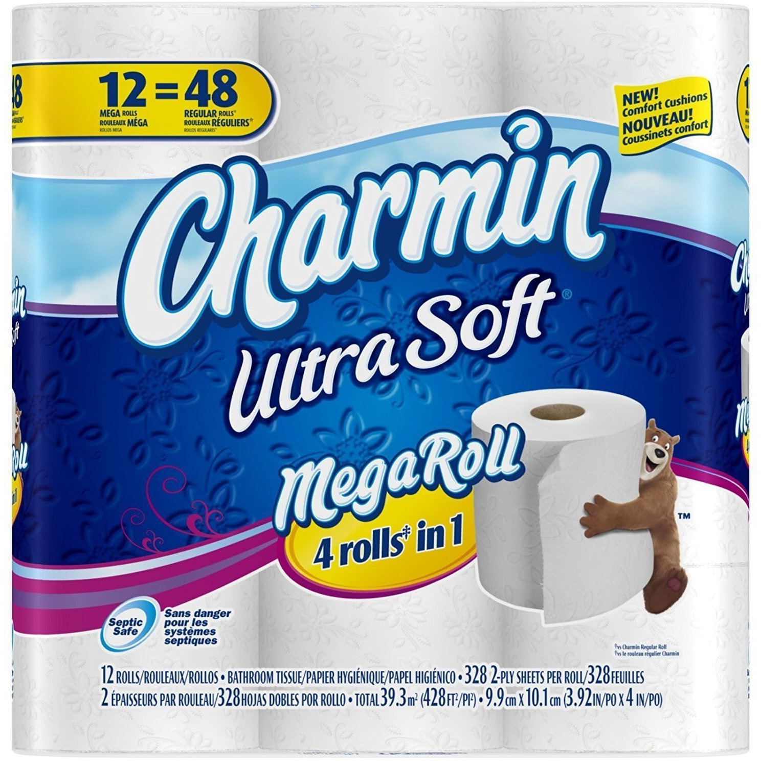 Charmin Ultra Soft Toilet Paper 12 Mega Rolls  48 Regular Rolls