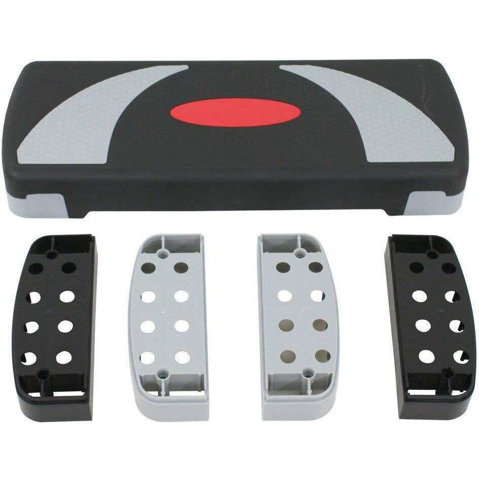 Homgarden 31'' Adjustable Workout Aerobic Stepper In Fitness & Exercise Step Platform 4"" - 6"" - 8"" Platform Trainer Stepper W/Risers For Home Gym