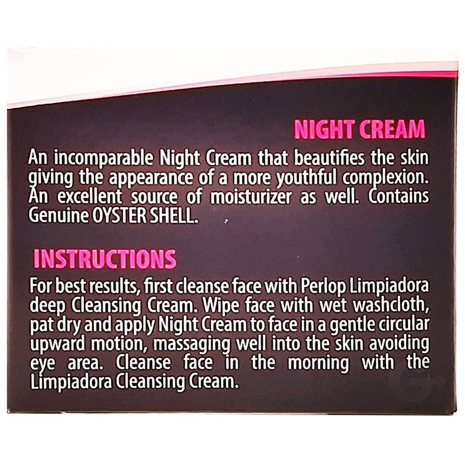 Concha Nacar De Perlop Night Repair Cream  2 Ounce