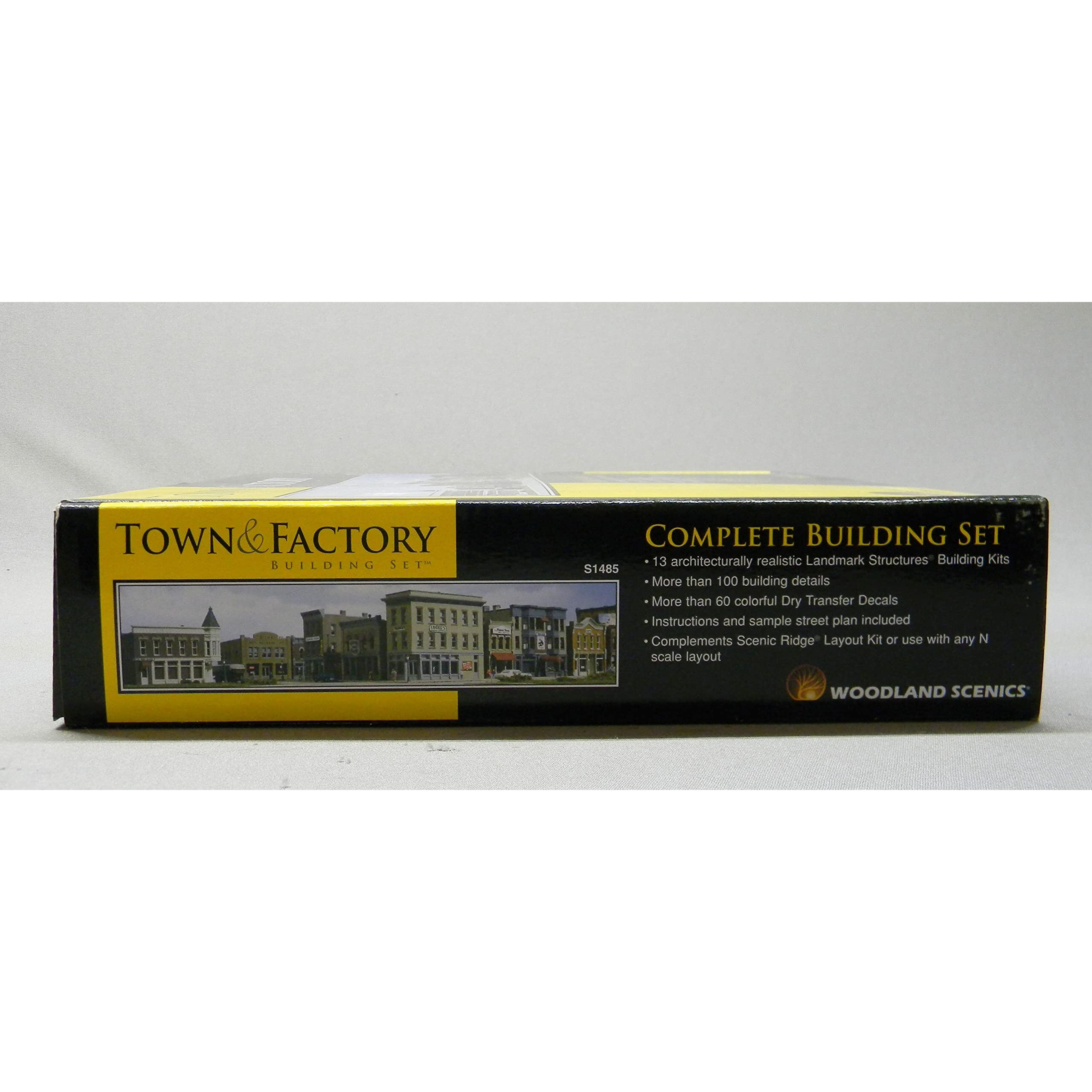 Woodland Scenics N Scale Town And Factory Building Set
