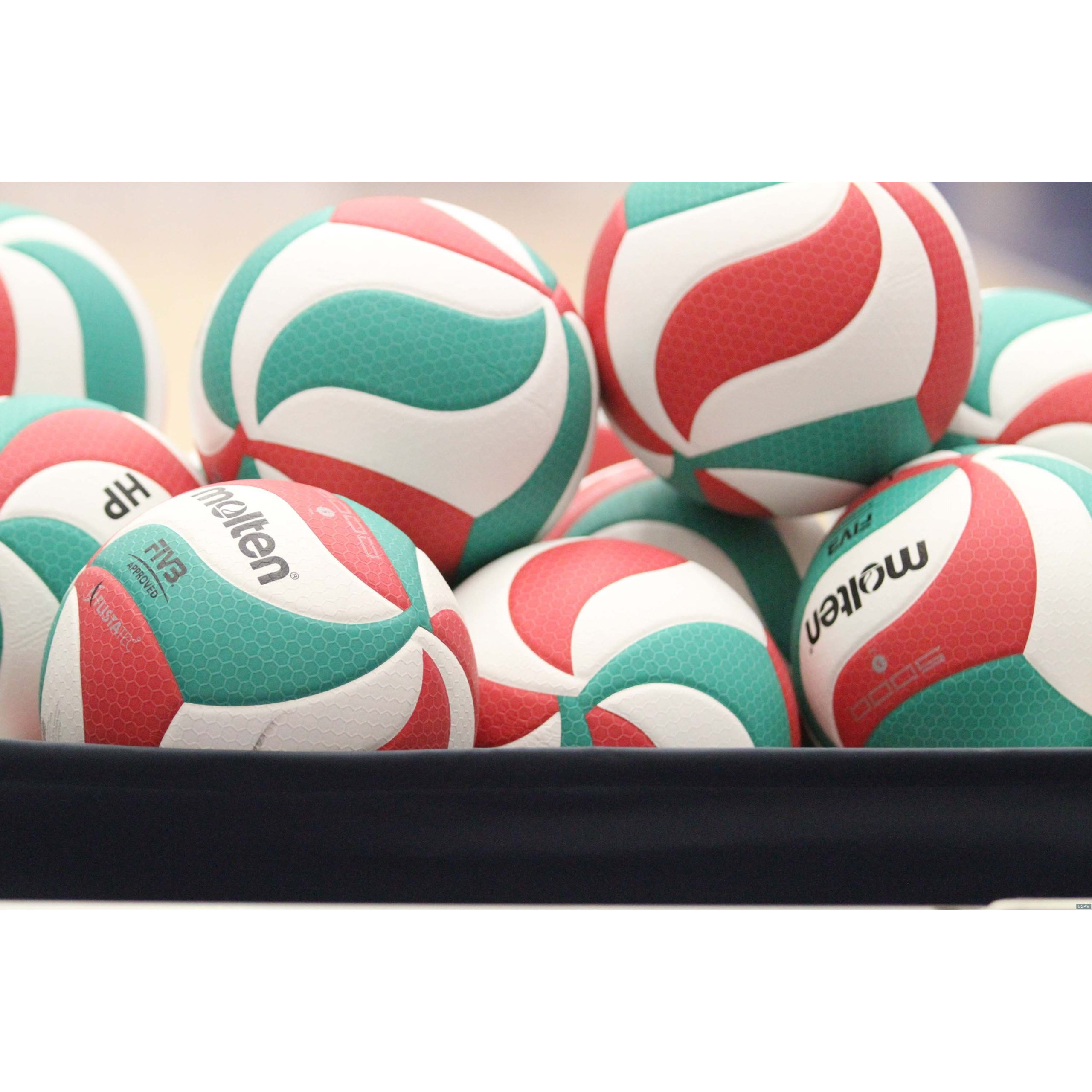 Molten V5M5000 Men's Ncaa Flistatech Volleyball  Red/Green/White  1