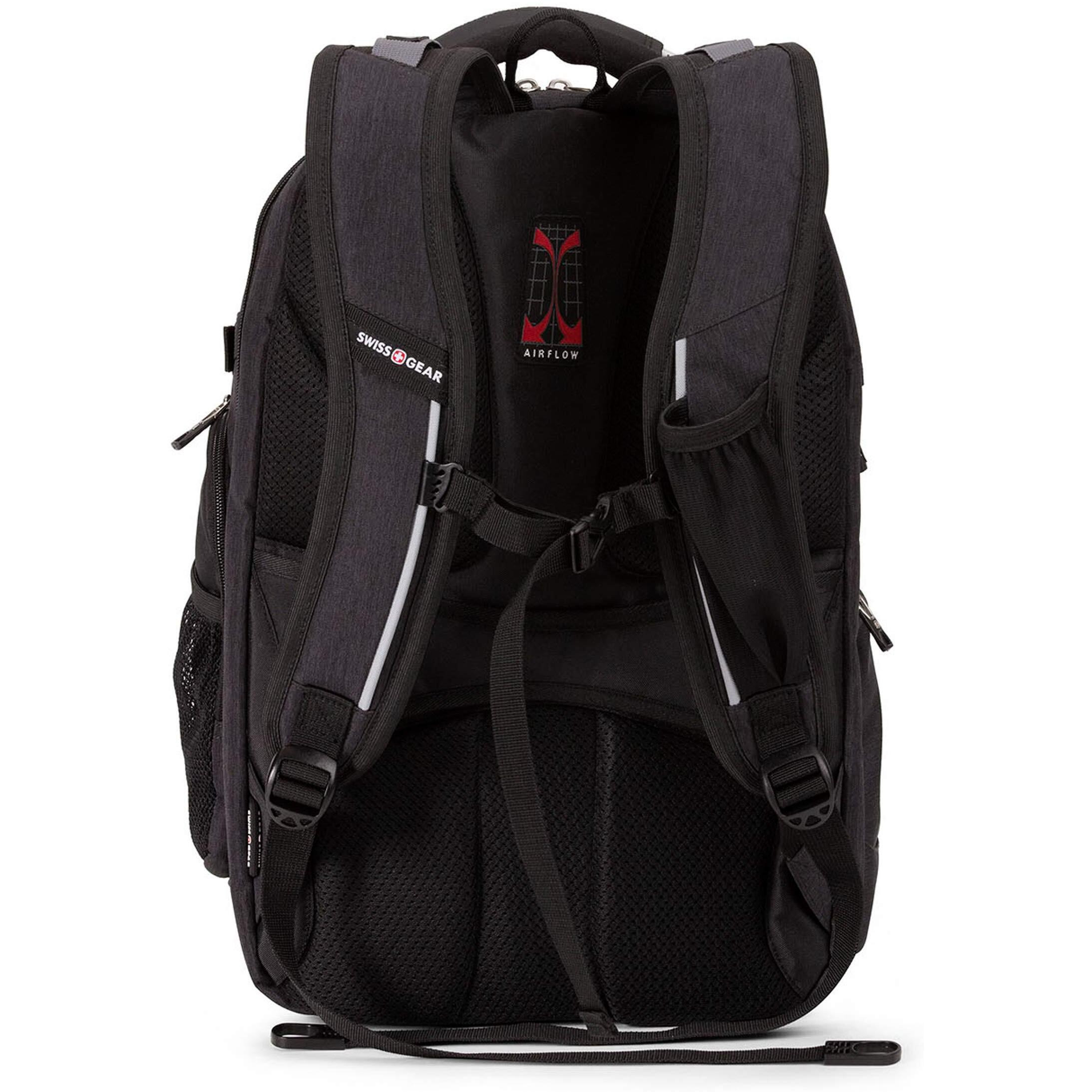 Swissgear 5358 Scansmart Laptop Backpack  Fits 16 Inch Laptop  Usb Charging Port  Heather Grey