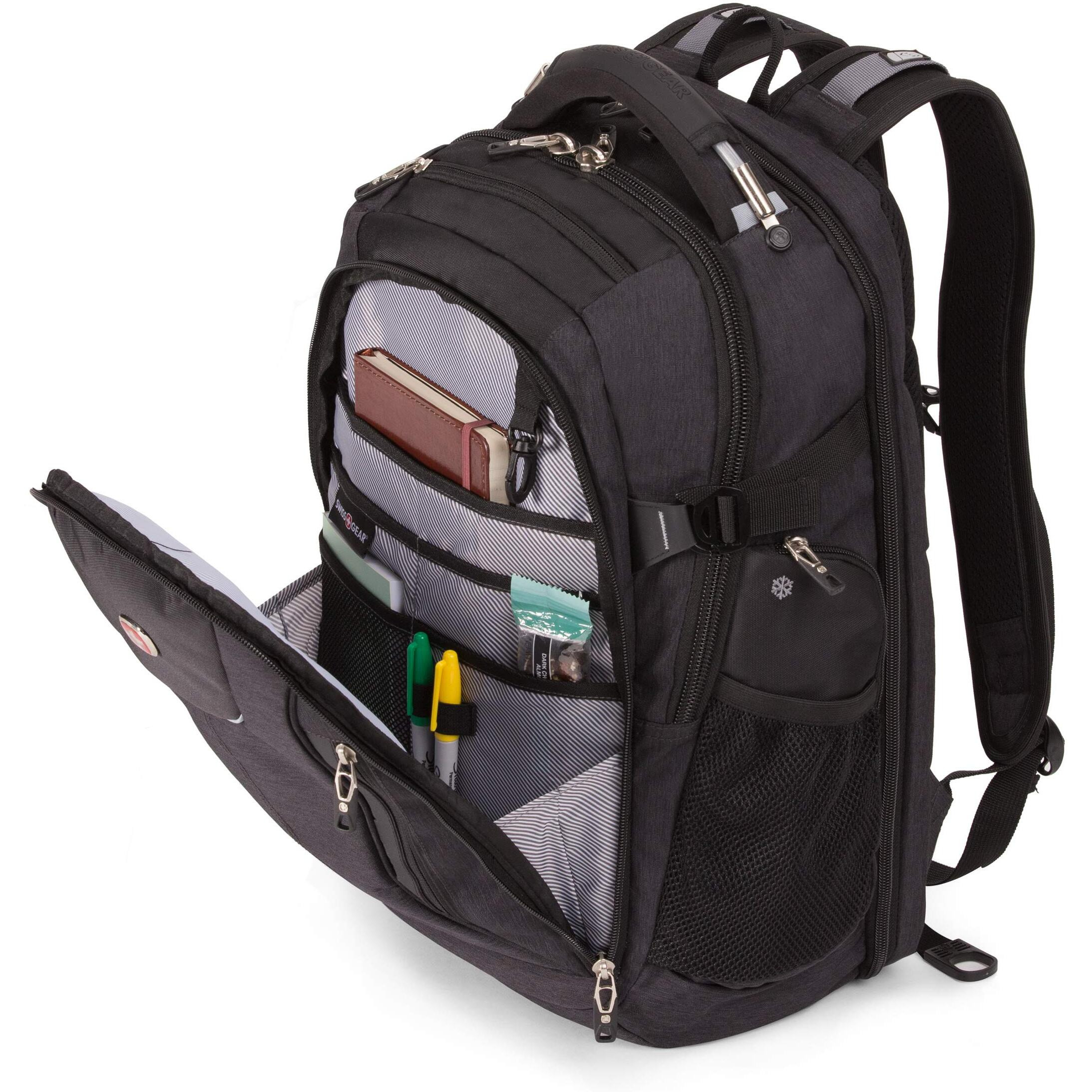 Swissgear 5358 Scansmart Laptop Backpack  Fits 16 Inch Laptop  Usb Charging Port  Heather Grey