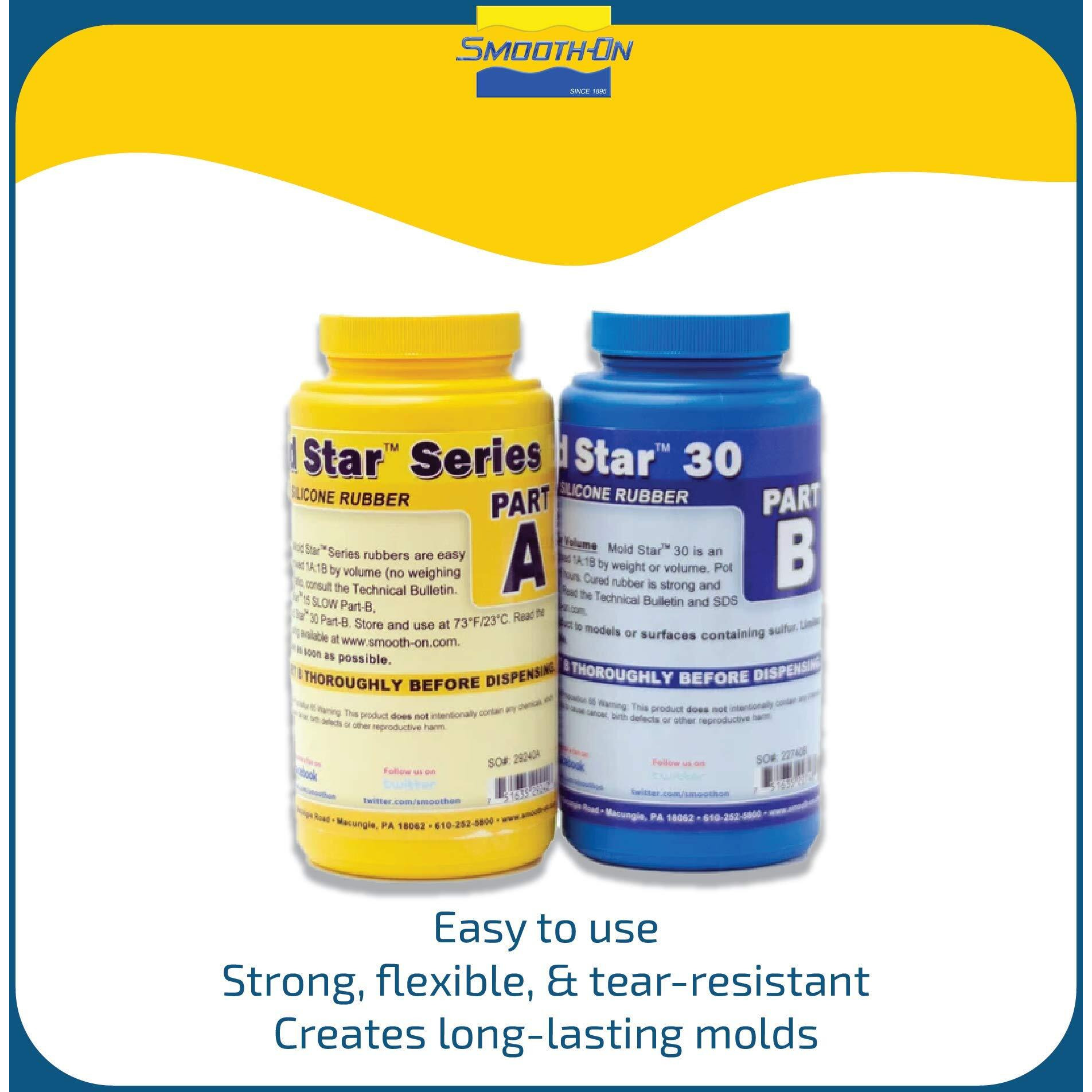Mold Star 30-1A1B Mix By Volume Platinum Silicone Rubber - Pint Unit