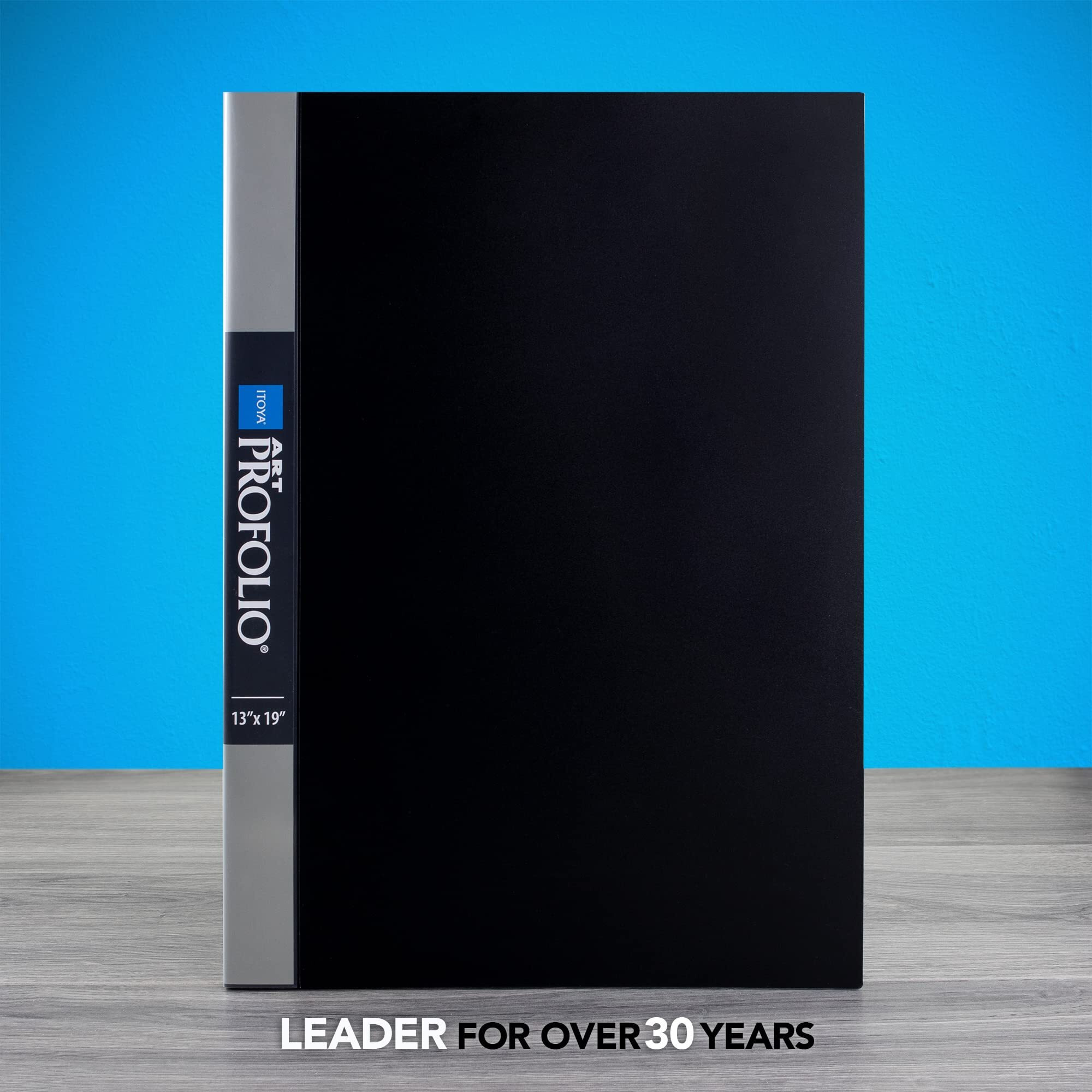 Itoya Original Art Profolio 13X19 Black Photo Album Book With 48 Pages - Protective Binder With Plastic Sleeves
