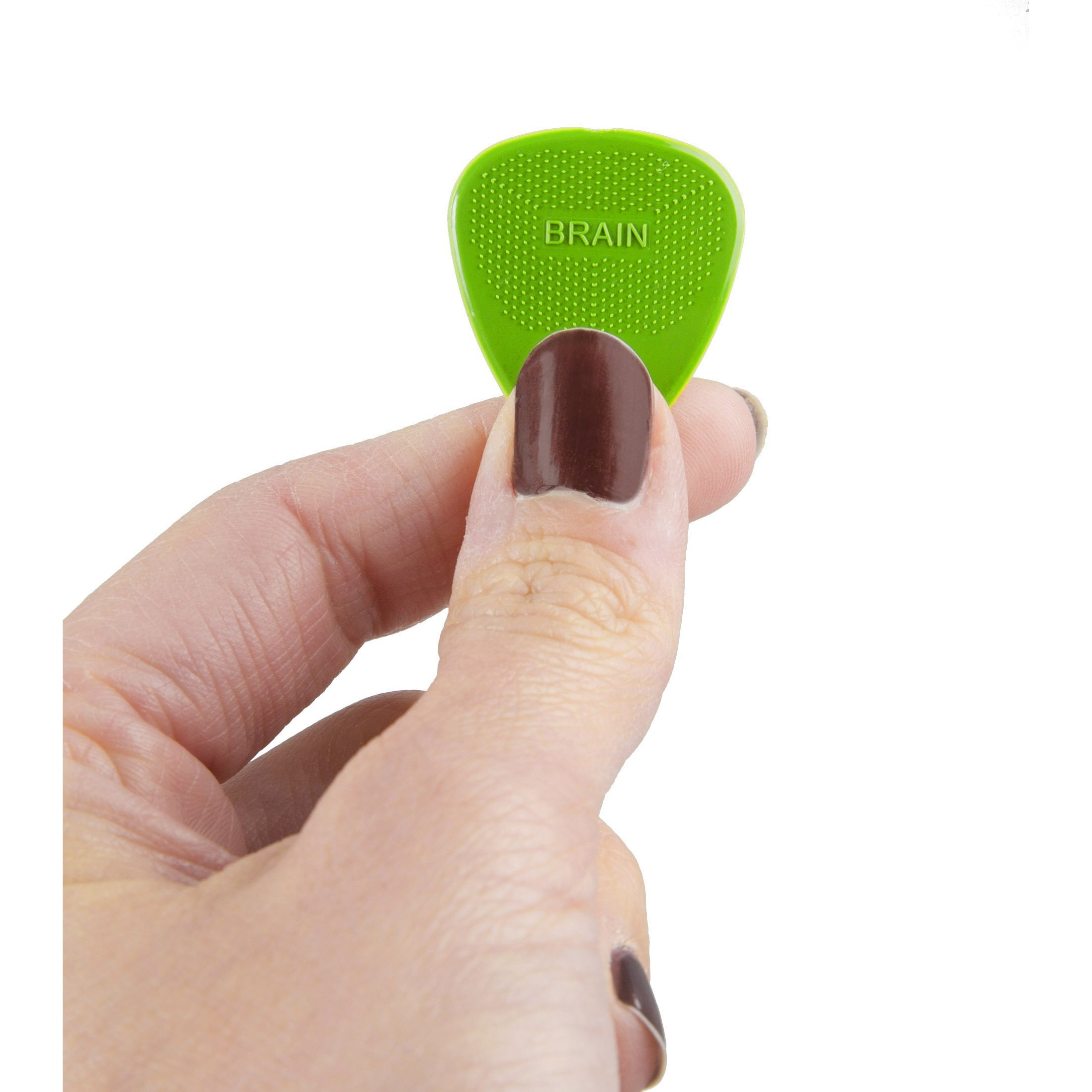 D'Andrea Snarling Dog Brain Nylon Guitar Picks 12 Pack With Tin Box (Green  0.53Mm)