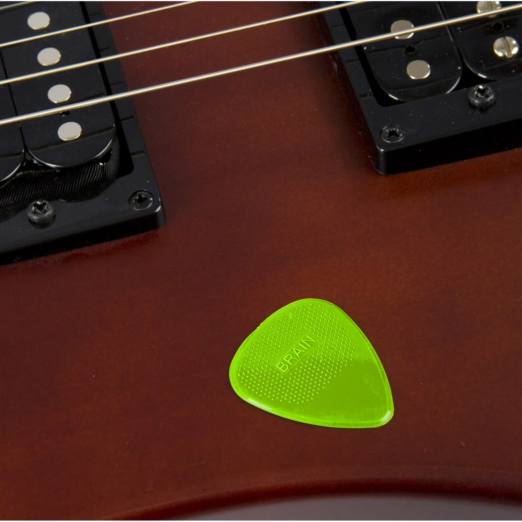 D'Andrea Snarling Dog Brain Nylon Guitar Picks 12 Pack With Tin Box (Green  0.53Mm)