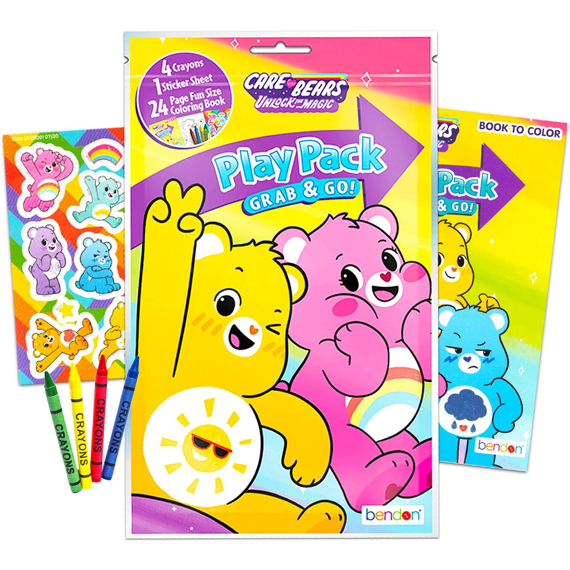 Care Bears Ultimate Party Favors Packs -- Bundle Includes 12 Sets With Stickers  Coloring Books  Stamper And Crayons (Party Supplies)