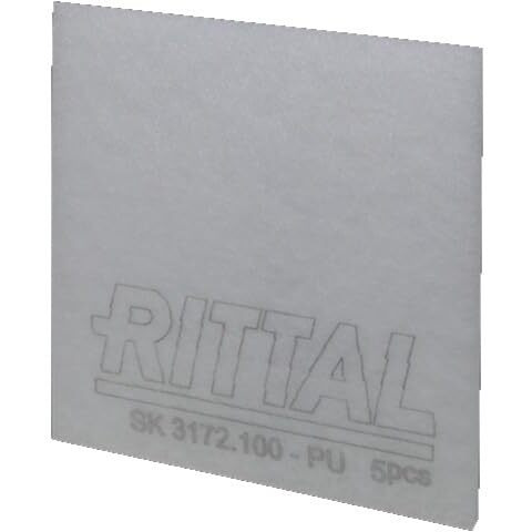 Rittal 3172100  Fleece Filter Mat  Replacement Mat For Fan-And-Filter Units. G3  Iso Coarse 50%  Gray  5/Pk