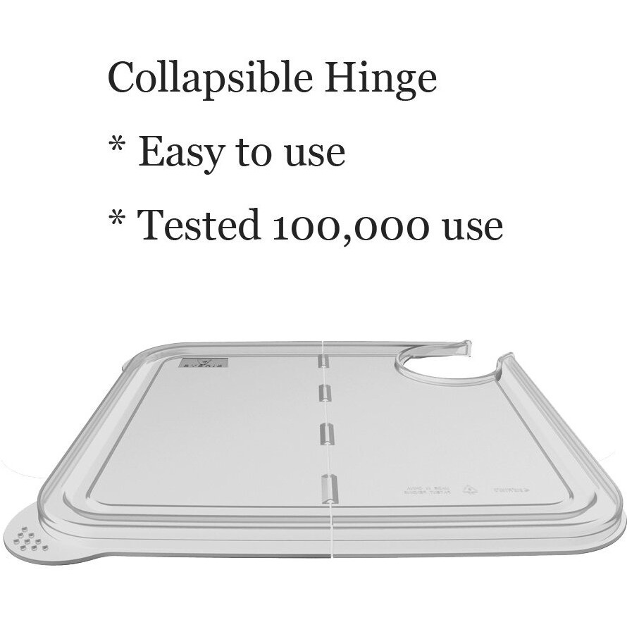 Everie Collapsible Hinged Lid Compatible With Anova Nano 750W  800W  900W  An500-Us00 1000W And Compatible With Rubbermaid Container 12 18 22 Quart(Corner Mount)