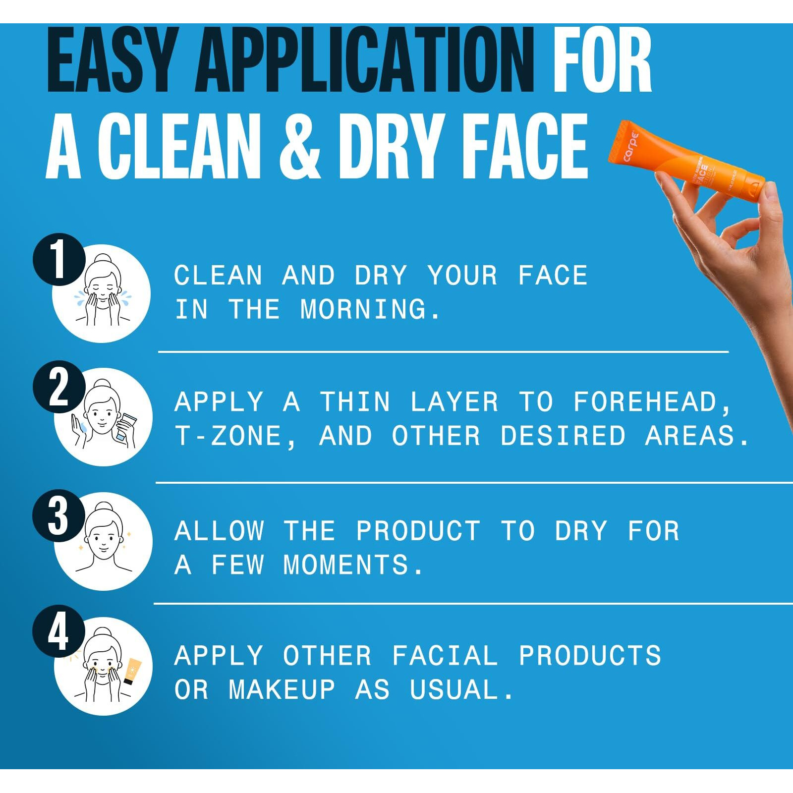 Carpe - Helps Keep Your Face  Forehead  And Scalp Dry - Sweat Absorbing Gelled Lotion - Plus Oily Face Control - With Silica Microspheres And Jojoba Esters