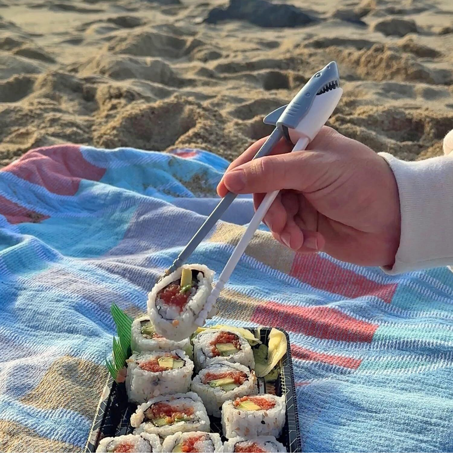 Genuine Fred Shark Munchtime Chopsticks  One Size  Multicolor