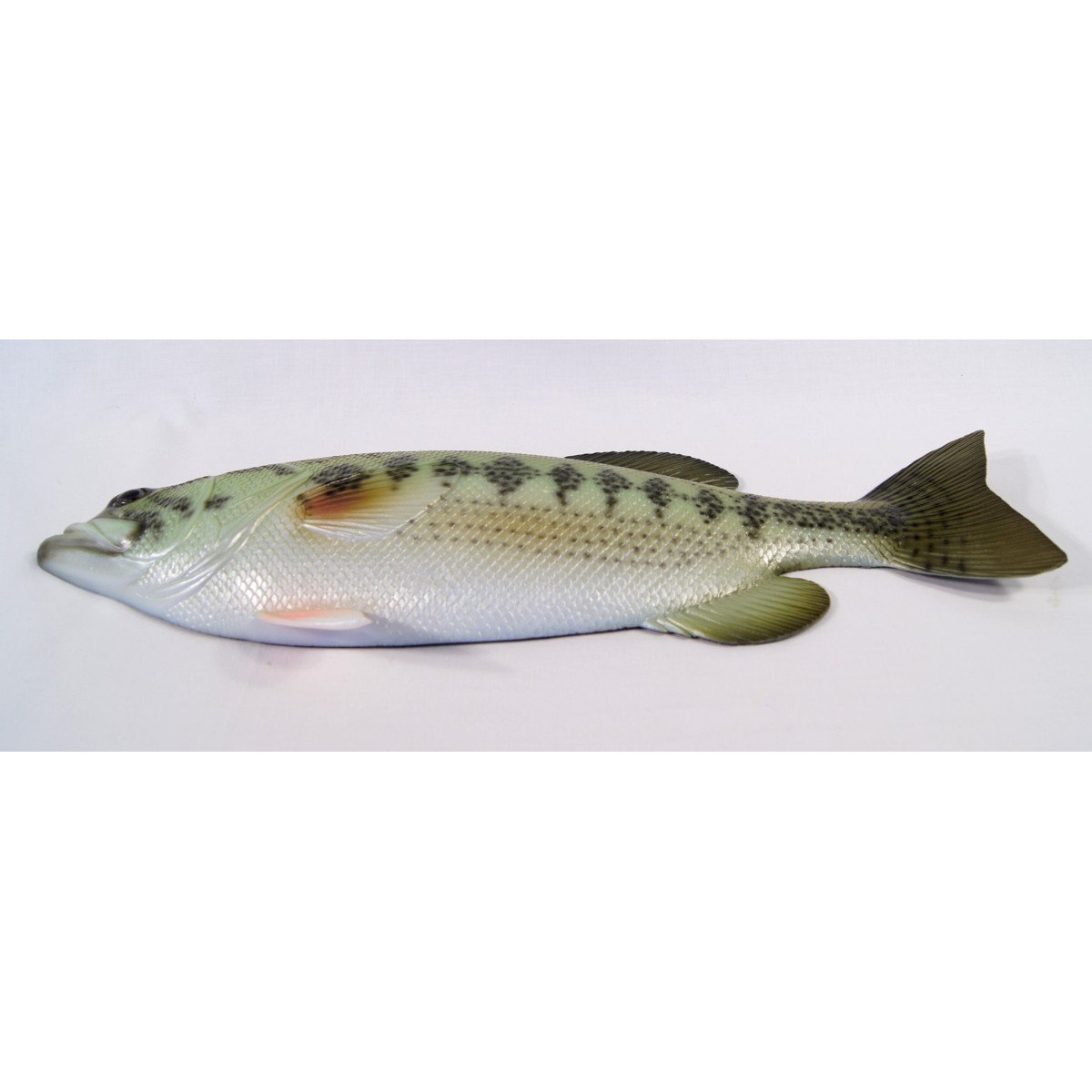 Lx Handpainted Large Mouth Bass Wall Mount Decor Plaque Game Fish Replica 18""