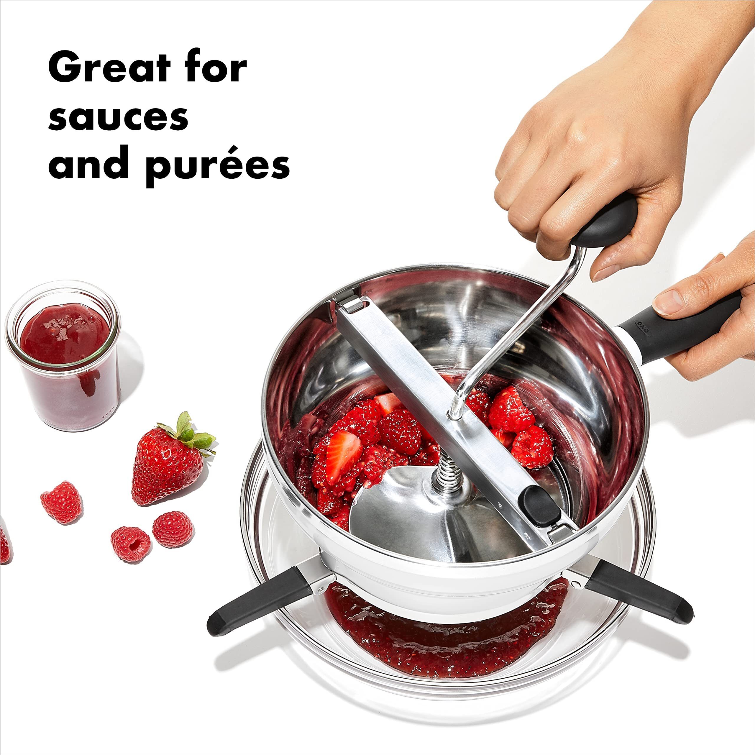 Oxo Good Grips Stainless Steel Food Mill For Purees Silver