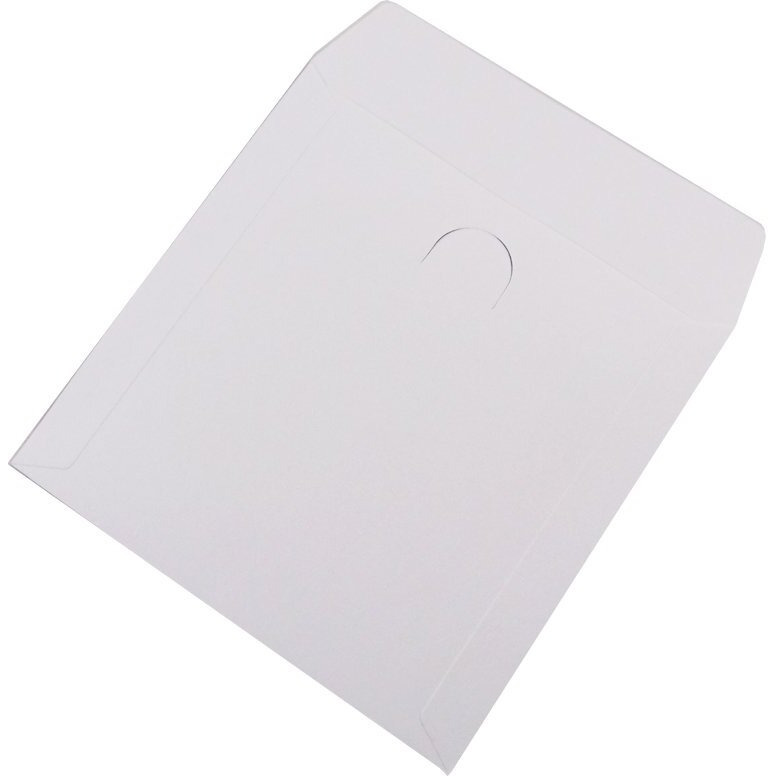 100 Pack Maxtek Premium Thick White Paper Cd Dvd Sleeves Envelope With Window Cut Out And Flap  100G