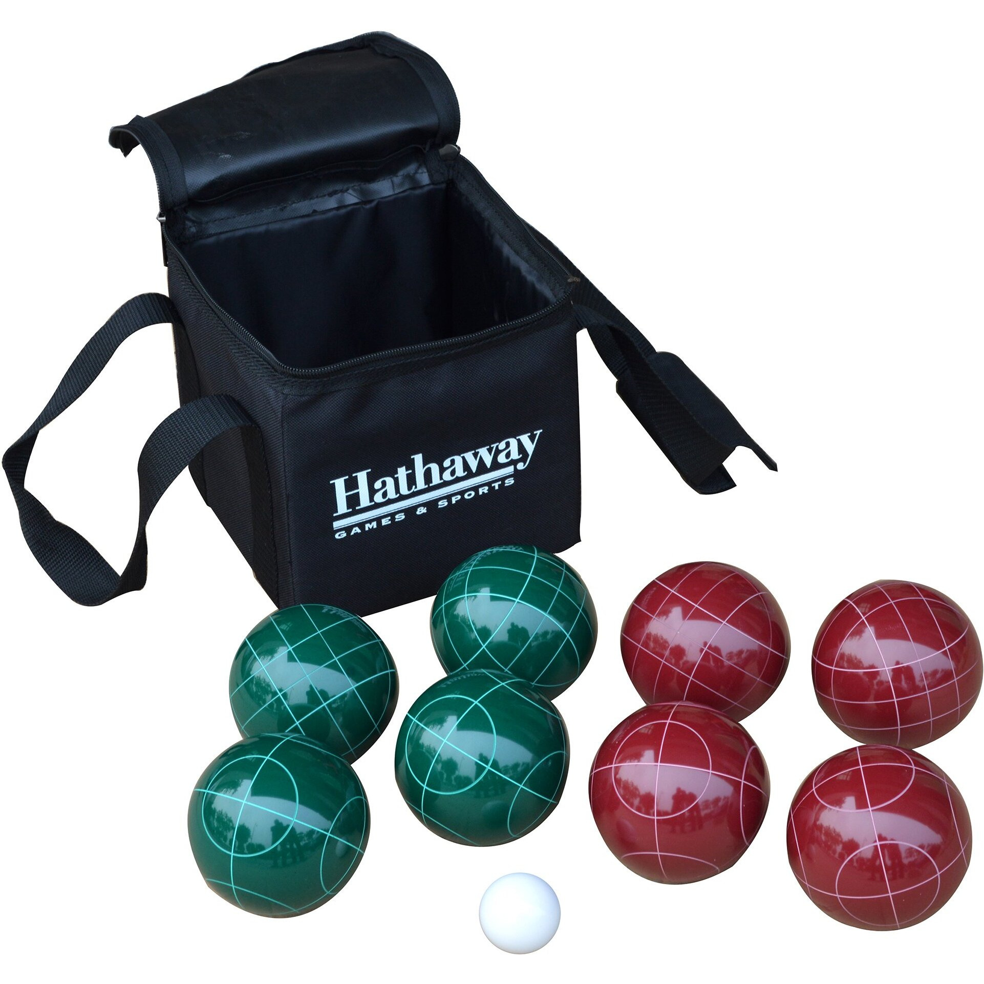 Hathaway Bocce Ball Set  Green Red