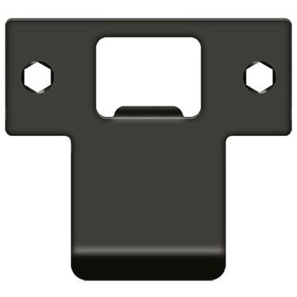 Deltana Tspe250 2-3/4"" X 2-1/2"" Extended Lip T-Strike Plate  Oil Rubbed Bronze