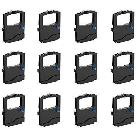 Bigger 12-Pack Replacement For Okidata 42377801 Black Ribbon For Microline 420  421  490  491 (Ml420  Ml421  Ml490  Ml491)