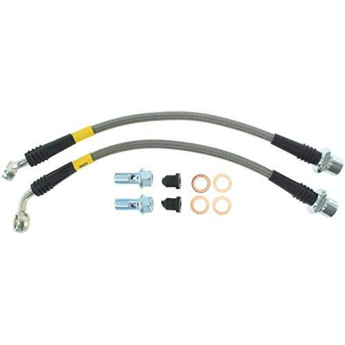 Stoptech 950.44507 Stainless Steel Braided Brake Hose Kit Rear Stainless Steel Braided Brake Hose Kit