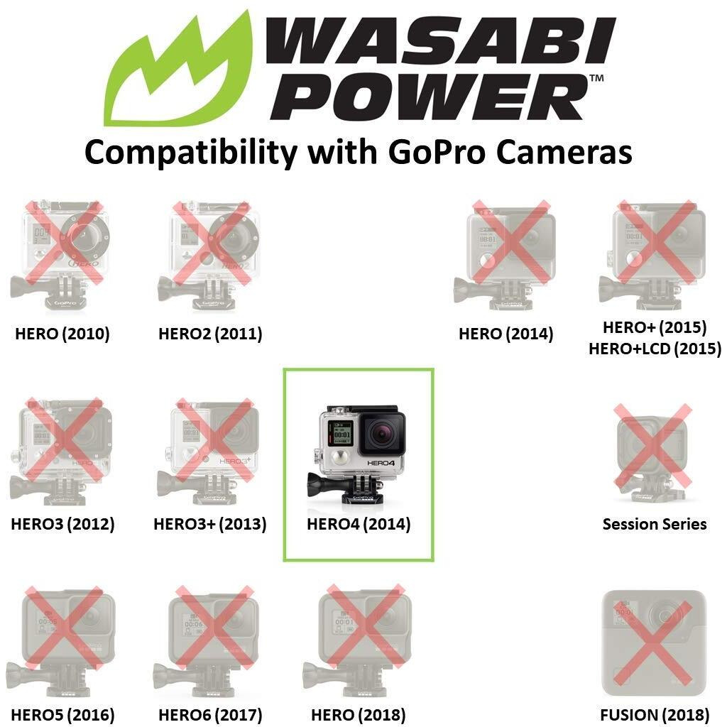 Wasabi Power Battery For Gopro Hero4 And Gopro Ahdbt-401 (2-Pack)