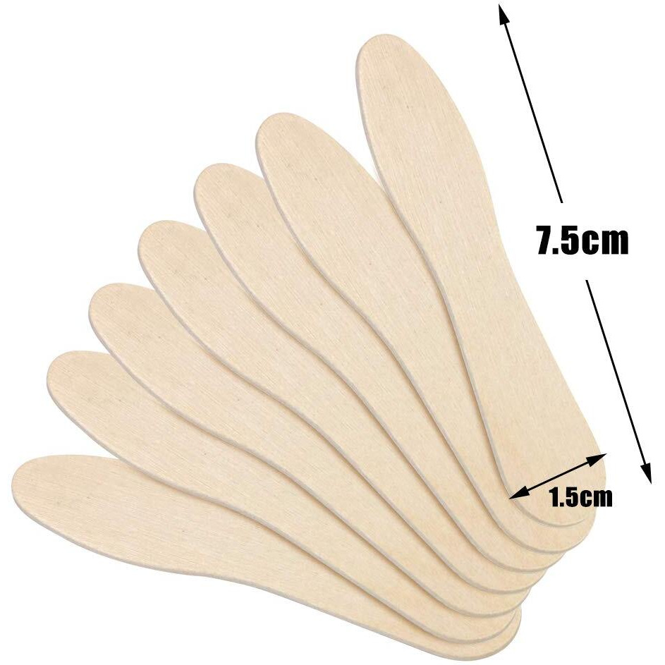 Czwestc Wooden Ice Cream Spoons  Mini Disposable Tasting Spoons Wooden  Small Dessert Spoons  Mini Spoons For Crafts  Tasting  Sampling (3 Inch) (500)