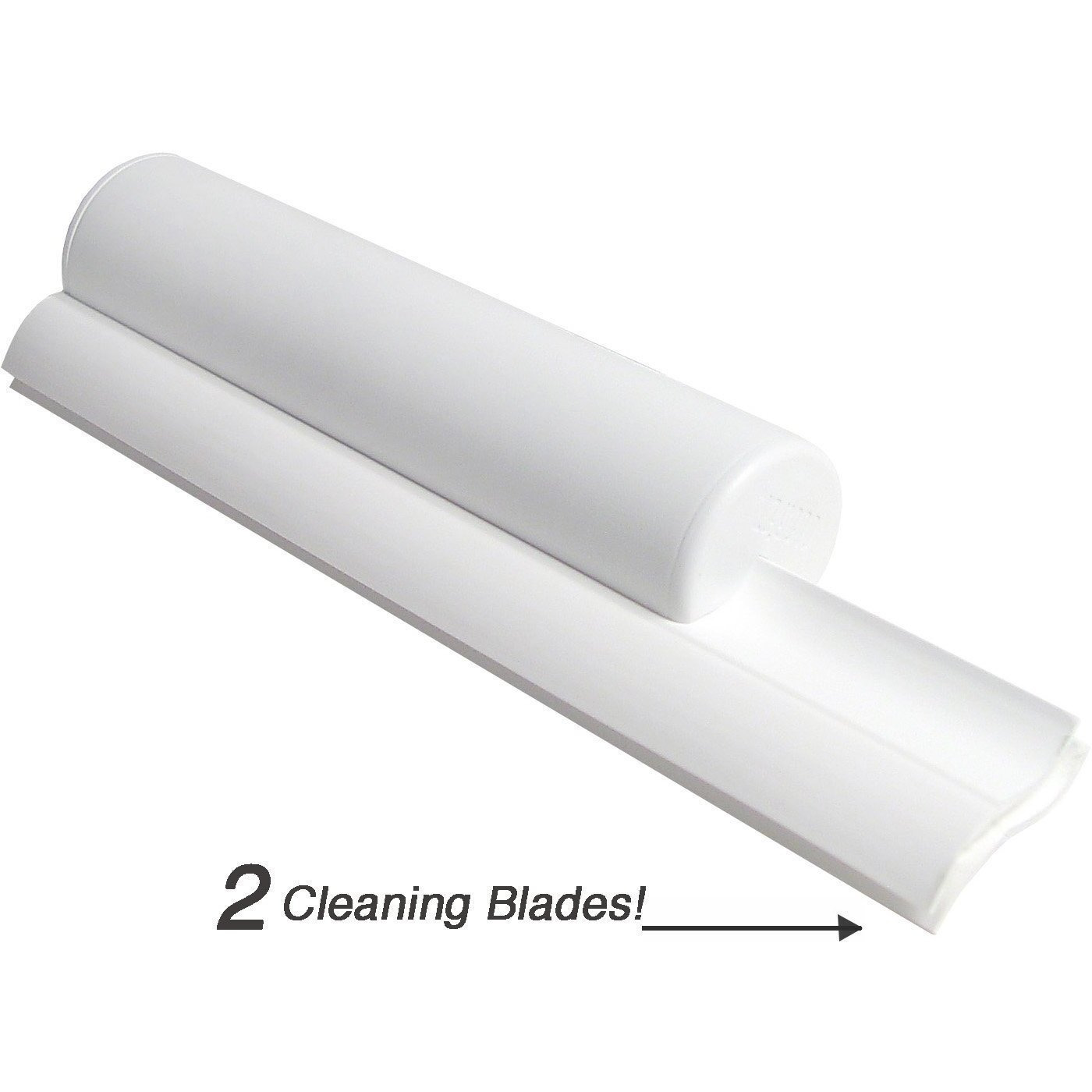 Cleret Dual Bladed Classic Bath Squeegee - All White