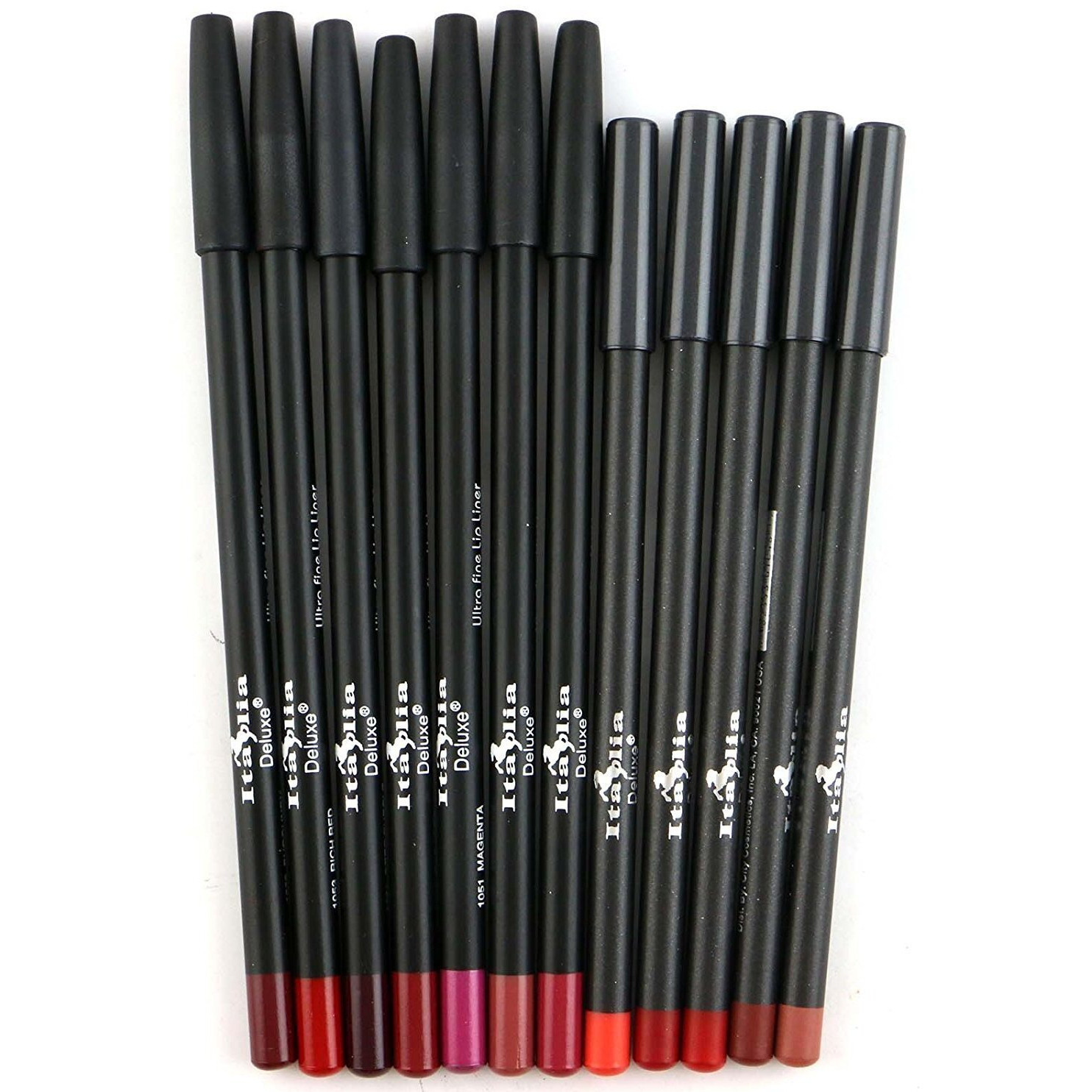 12Pc Italia Deluxe Ultra Fine Lip Liner Set Of 12 Color