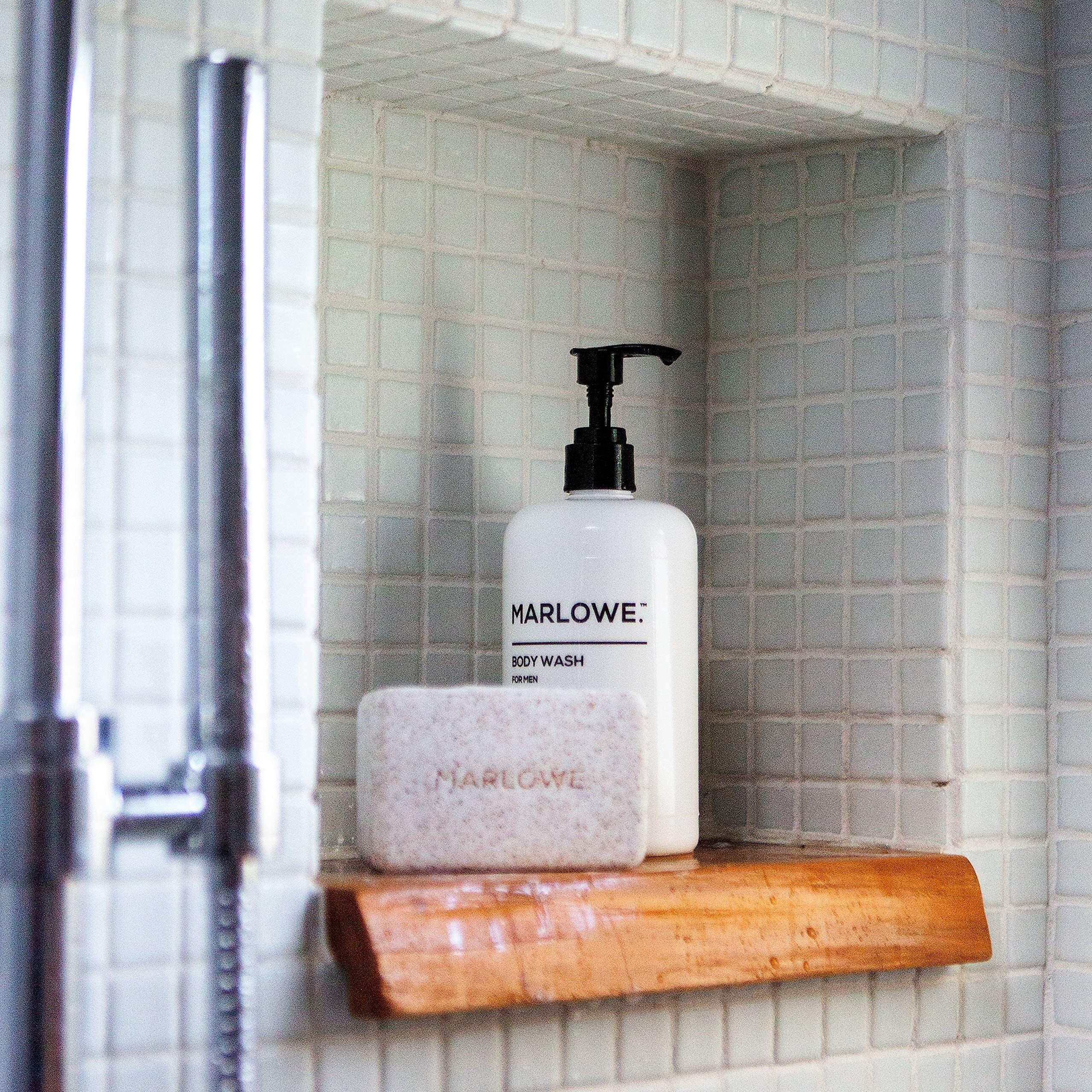 Marlowe. No. 103 Mens Body Wash 16 Oz  Energizing And Refreshing With Moisturizing Natural Willow Bark & Green Tea Extracts  Fresh Pine & Agarwood Scent