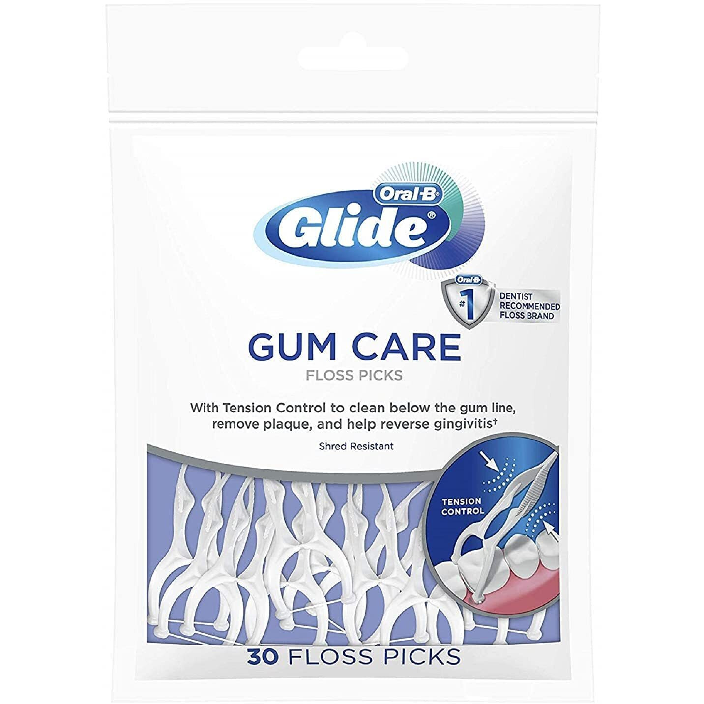Glide Pro-Health Advanced Floss Picks 30 Ea (Pack Of 5)