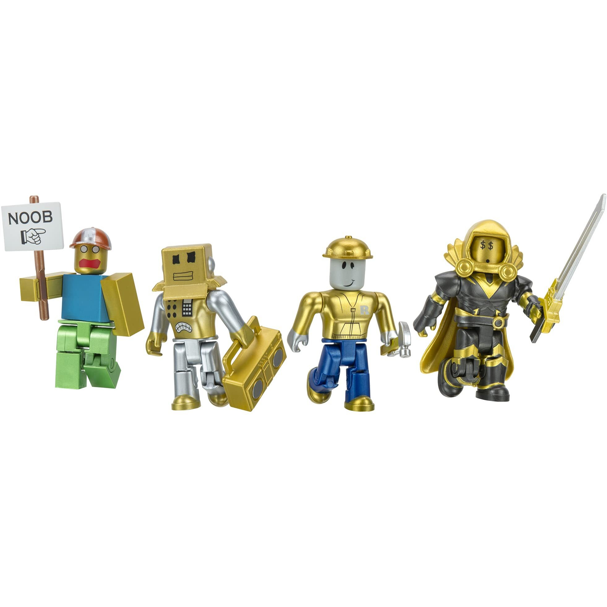 Roblox Action Collection - 15Th Anniversary Roblox Icons Gold Collector's Set [Includes Exclusive Virtual Item]