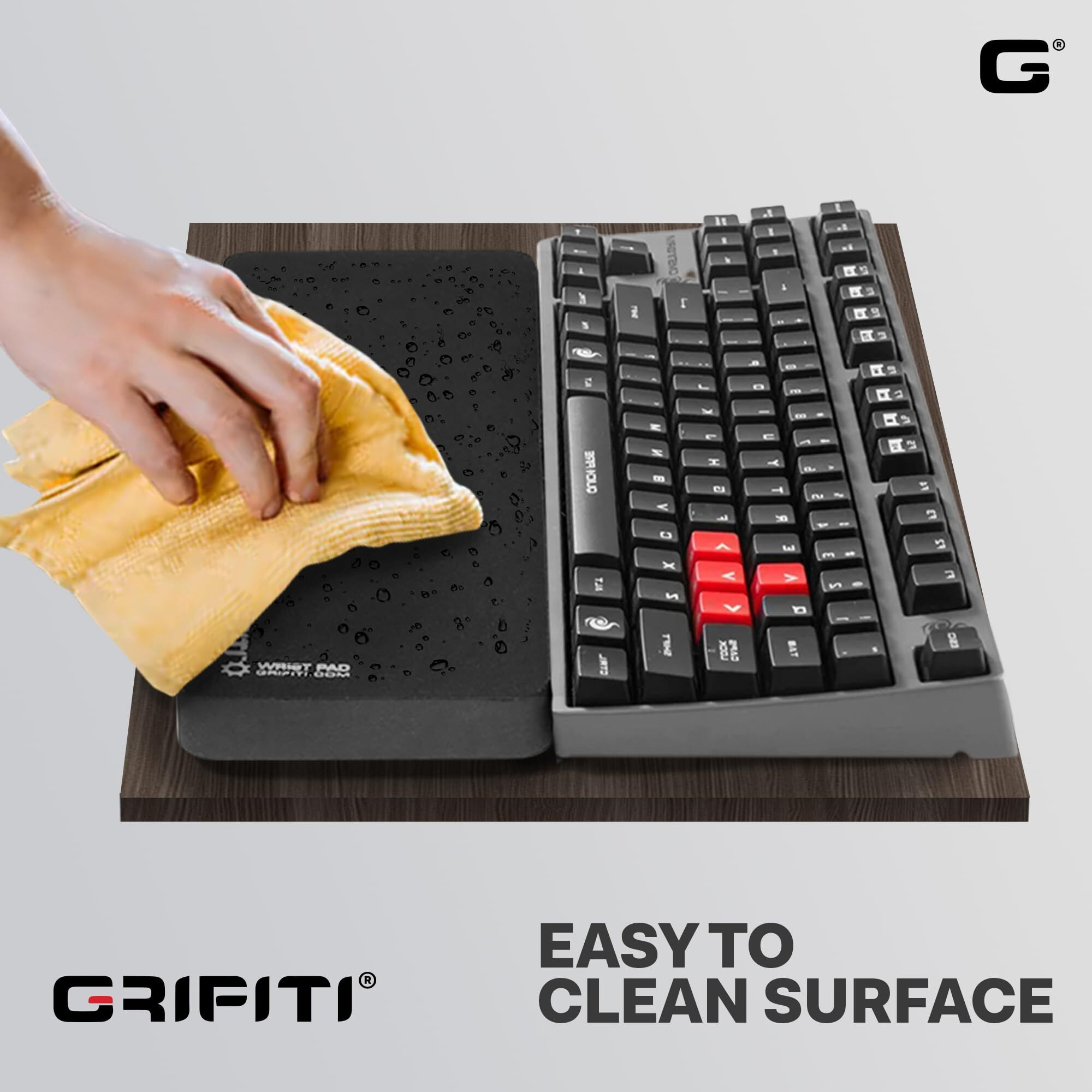 Grifiti Fat Wrist Pad 17&quot&quot X 2.75&quot&quot X 0.75&quot&quot Inches Wrists Rest For Standard Computer Keyboards Ergonomic Hand Pads Support Full Length Carpal Tunnel Resting Keyboard Rests Typing & Gaming Accessories