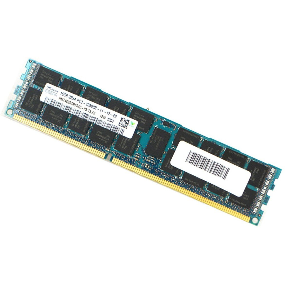 Hynix 16Gb Ddr3 Pc3-12800 1600Mhz Ecc Registered Cl11 1.5V Quad Rank 240Pins Standard Dimm Memory P/N Hmt42Gr7Mfr4C-Pb