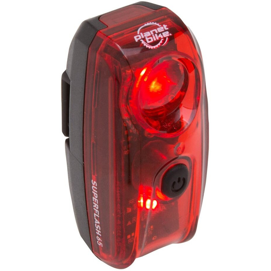 Planet Bike Superflash 65 Bike Tail Light Red/Black