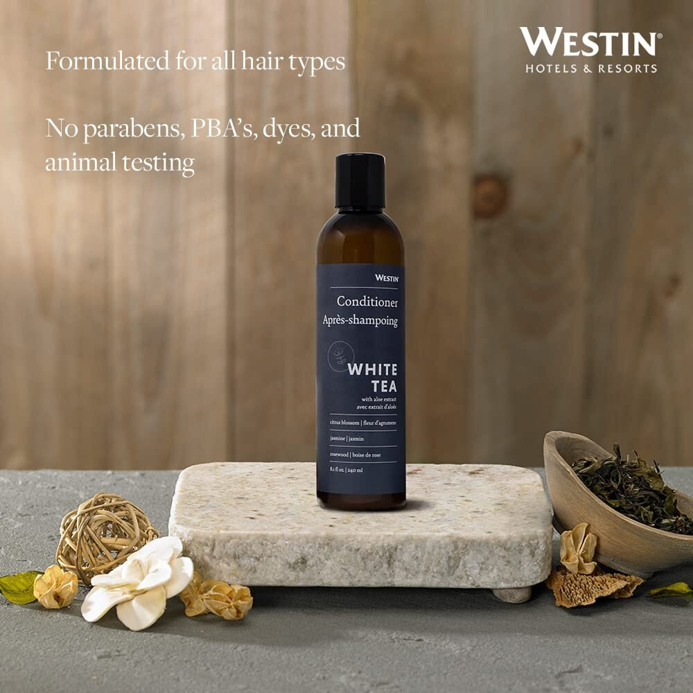 Westin White Tea Aloe Conditioner  8 Ounces - Repairive Conditioner For All Hair Types With Lightweight Formula  Signature White Tea Aloe Scent