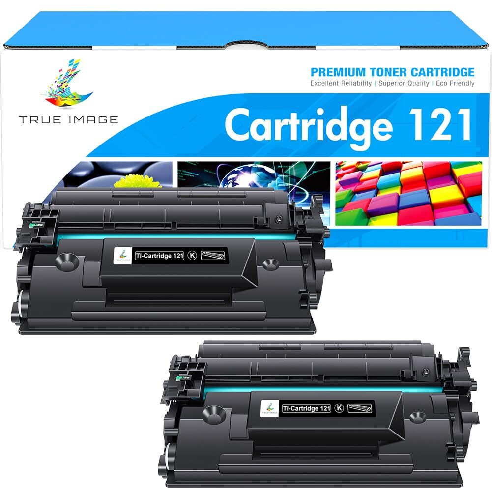 True Image Compatible Toner Cartridge Replacement For Canon 121 Crg-121 Crg121 For Canon Imageclass D1620 D1650 High Yield Ink Printer (Black  2-Pack)