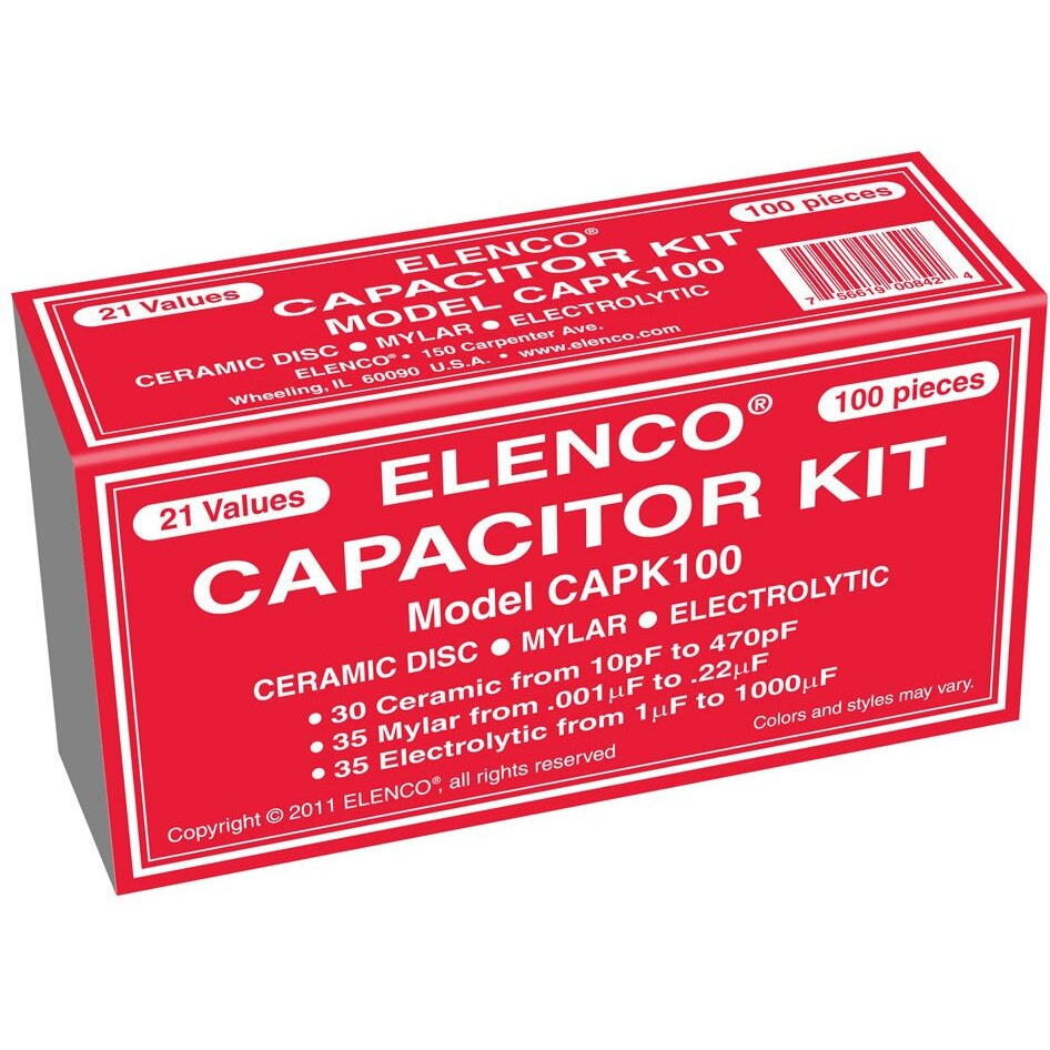 Elenco 100 Capacitor Component Kit - Capk-100