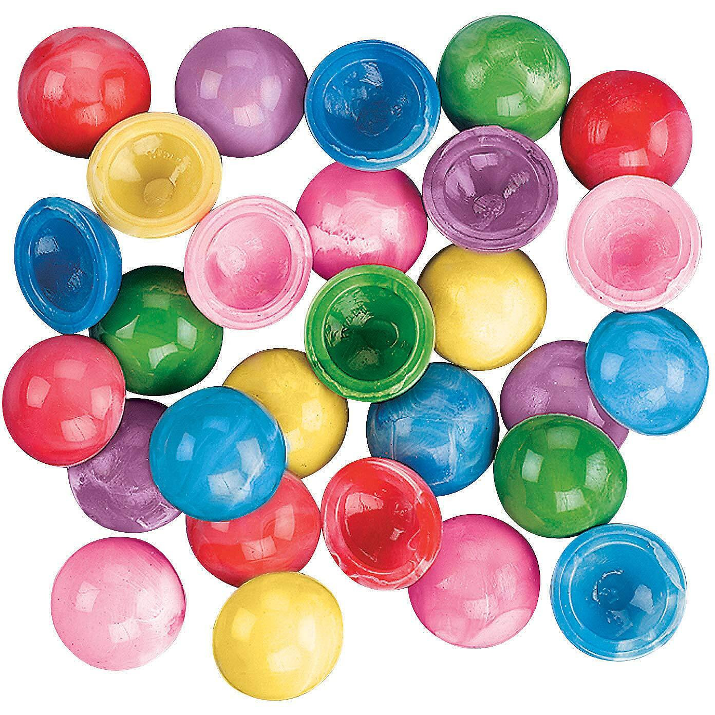 Fun Express Mini Marbleized Rubber Poppers Toys - Bulk Set Of 144 Pop Ups In Bright Marbleized Colors - Party Favors And Giveaways
