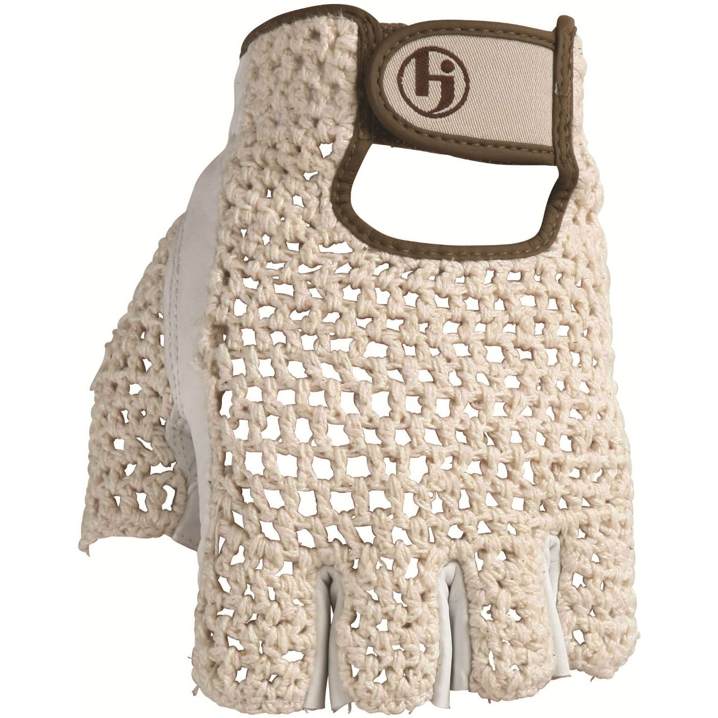Hj Glove Women's Snow White Original Half Finger Golf Glove  Large  Left Hand