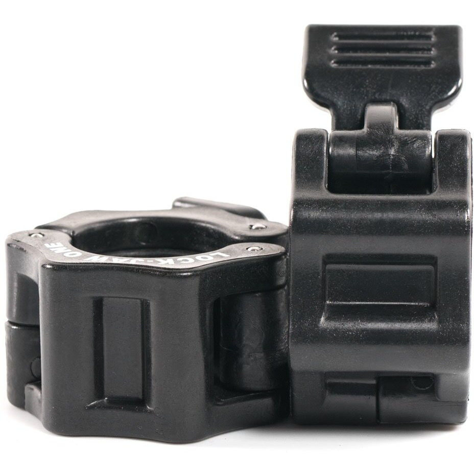 Lock-Jaw 1 Inch Barbell Collar Pair (Black)