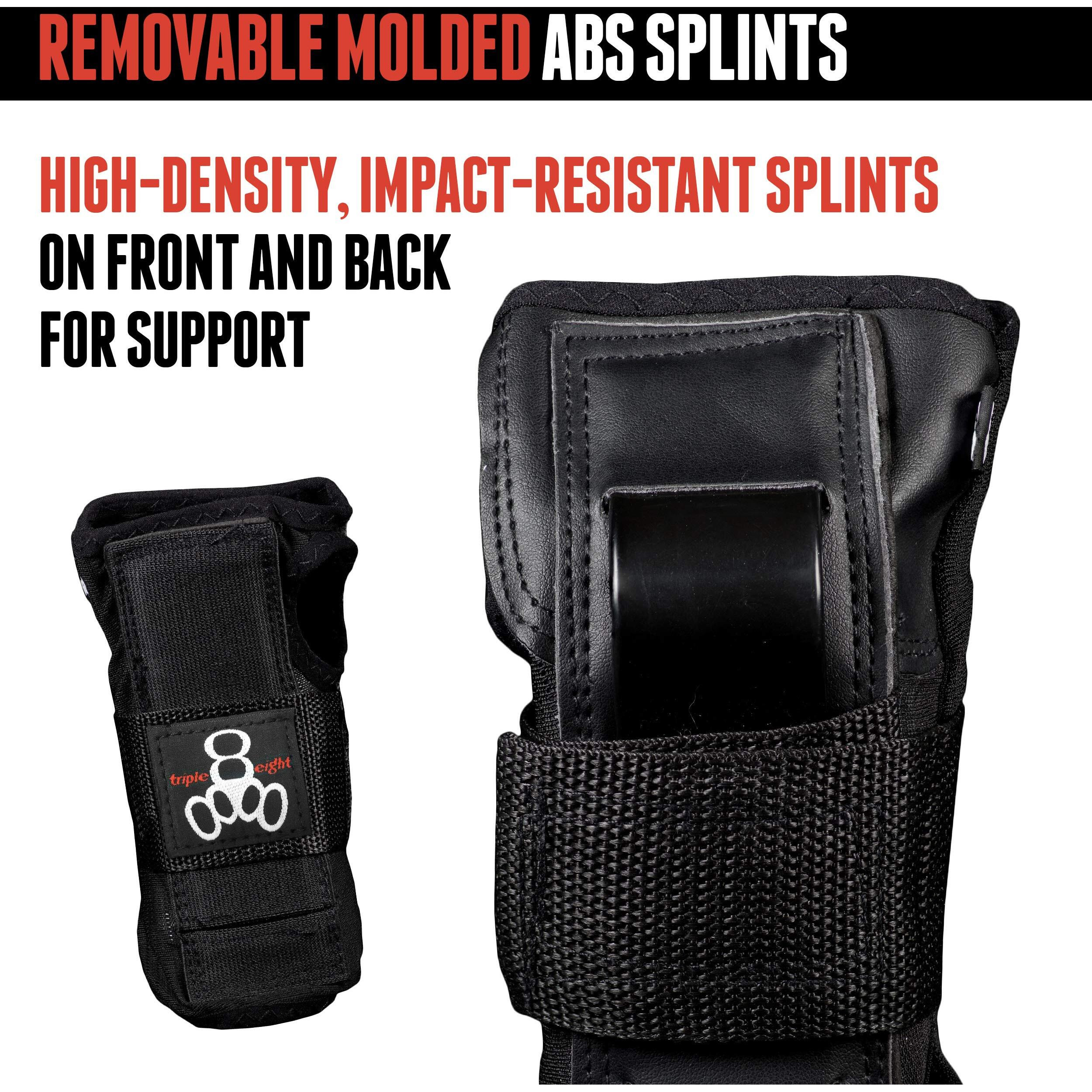 Triple Eight Saver Series Wristsaver Ii - Slide On Wrist Guard (Black  Large)