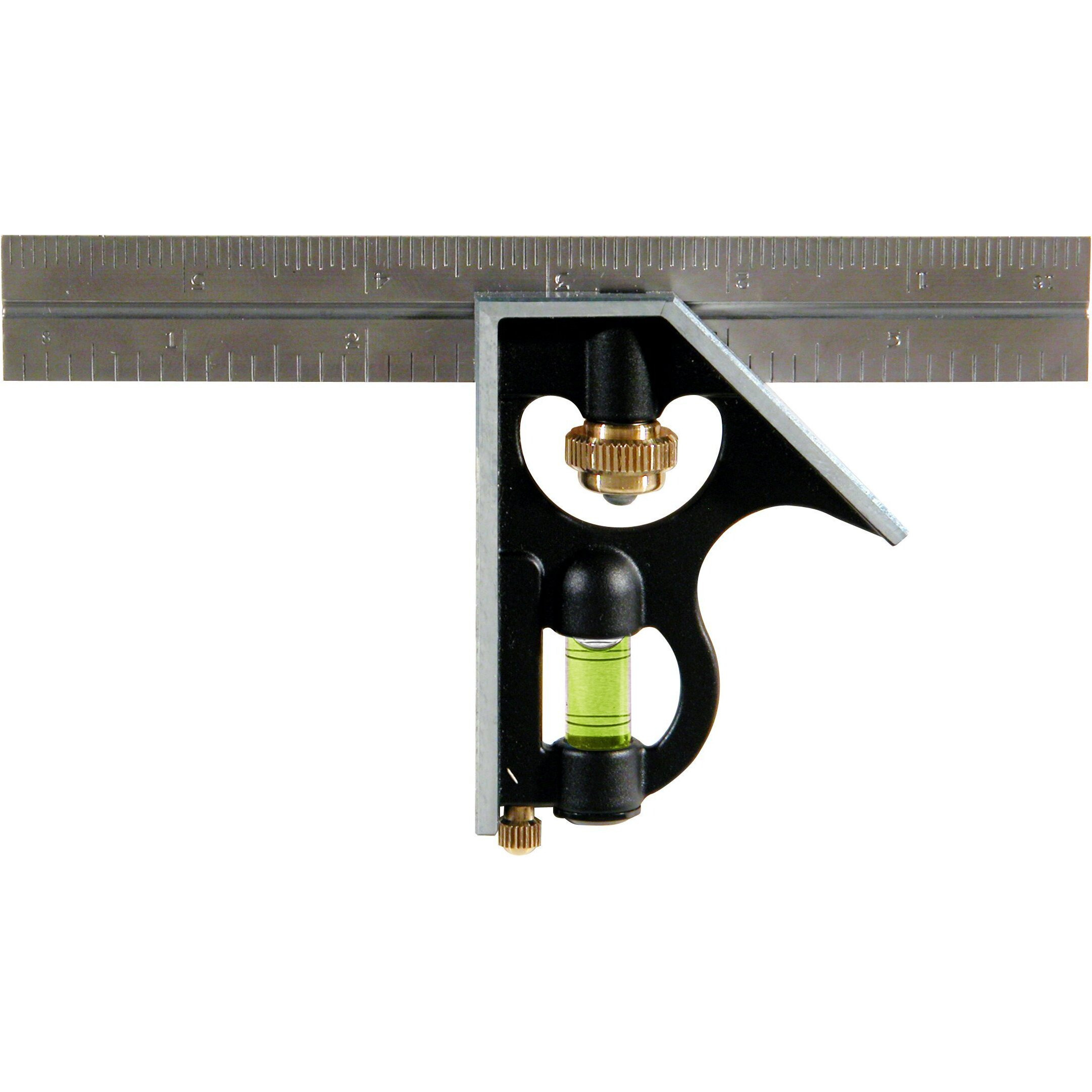 Empire Level E255 6-Inch Pocket Combination Square With Etched Stainless Steel Blade  Graduations And True Blue Vial