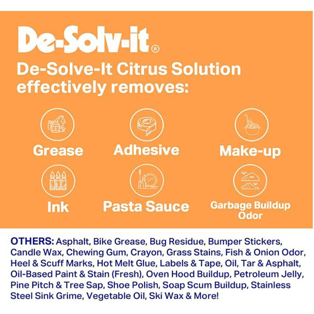 De-Solv-It 10362 Orange Sol Citrus Solution Container  1 Gallon 1-Pack